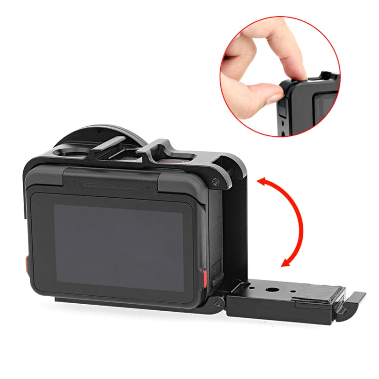 Marco adaptador de jaula de conejo de metal PULUZ para Insta360 Ace Pro/Ace con filtro UV de 52 mm y anillo adaptador, For Insta360 Ace Meta Cage 2