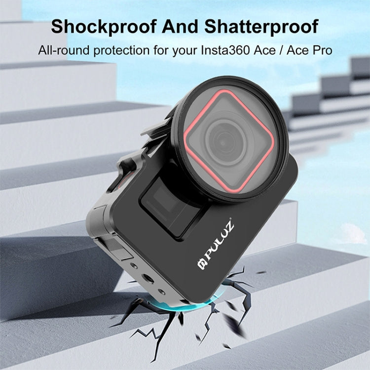 Marco adaptador de jaula de conejo de metal PULUZ para Insta360 Ace Pro/Ace con filtro UV de 52 mm y anillo adaptador, For Insta360 Ace Meta Cage 2
