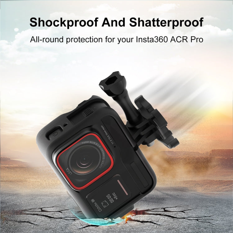 Marco adaptador de expansión de jaula de plástico para Insta360 Ace Pro PULUZ con Base de zapata fría, For Insta360 Ace Pro Plastic Cage