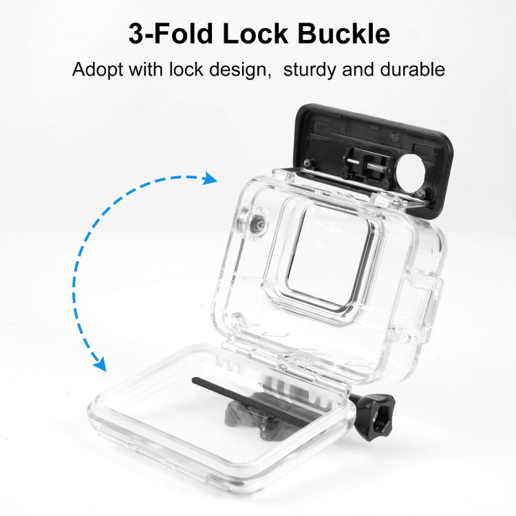 Para Insta360 Ace Pro PULUZ 60m carcasa impermeable subacuática con adaptador de Base y tornillo, For Insta360 Ace Pro  Underwater Case