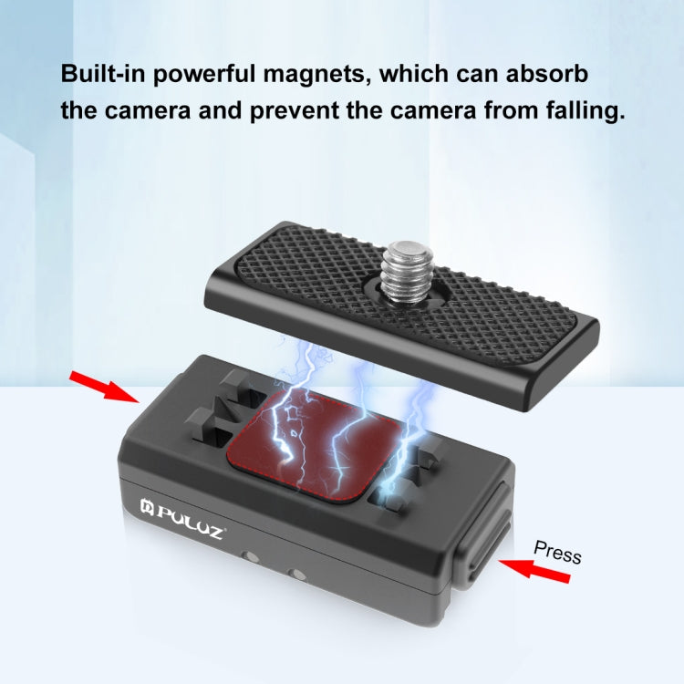 Para Insta360 Ace / Ace Pro PULUZ Soporte magnético de liberación rápida, For Insta360 Ace / Ace Pro