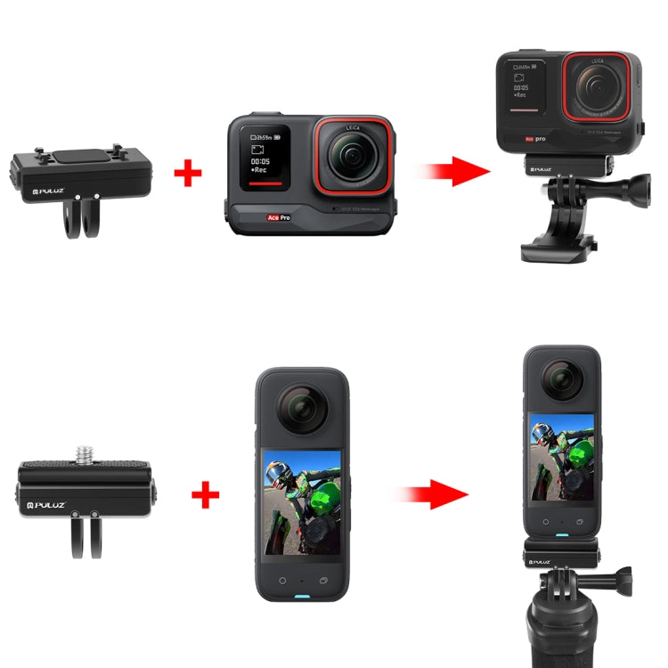 Para Insta360 Ace / Ace Pro PULUZ Soporte magnético de liberación rápida, For Insta360 Ace / Ace Pro