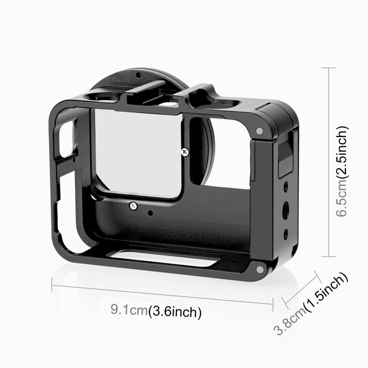 Para Insta360 Ace Pro / Ace PULUZ Marco adaptador de jaula de conejo de metal con filtro UV de 52 mm y anillo adaptador, For Insta360 Ace Metal Cage 1