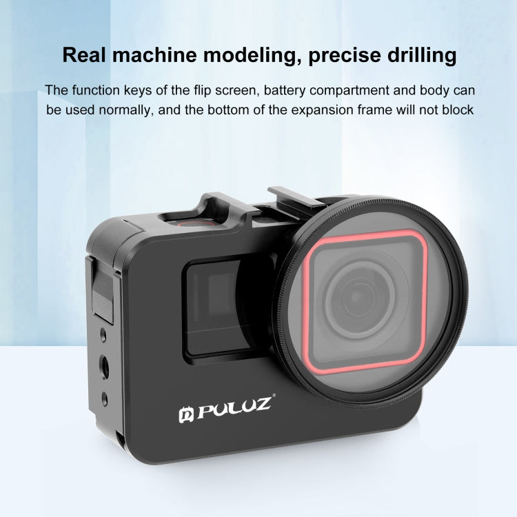 Para Insta360 Ace Pro / Ace PULUZ Marco adaptador de jaula de conejo de metal con filtro UV de 52 mm y anillo adaptador, For Insta360 Ace Metal Cage 1