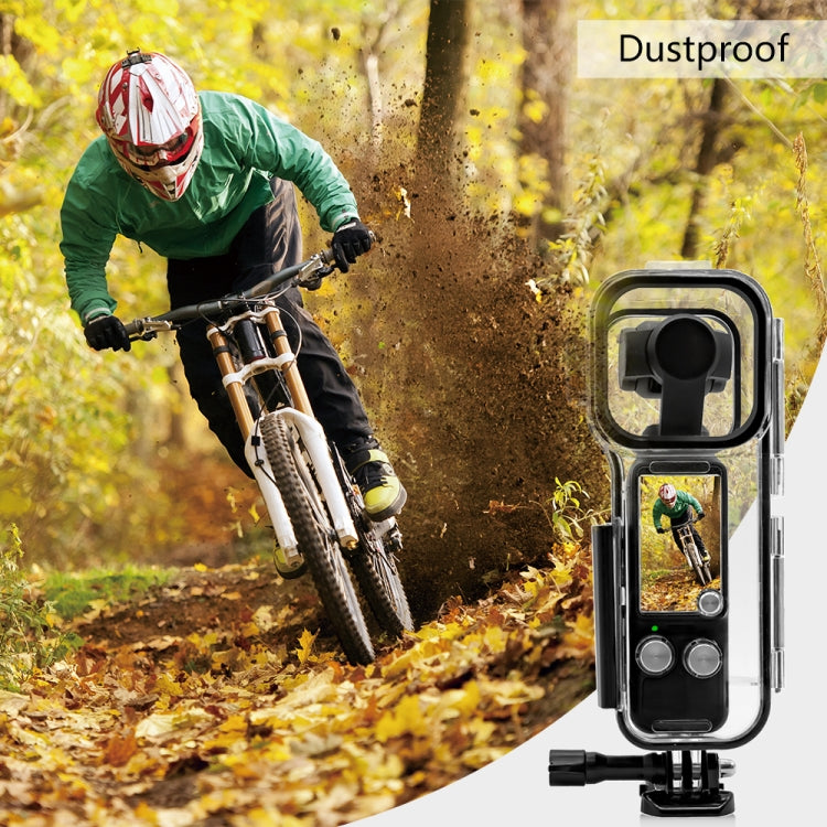 Para DJI Osmo Pocket 3 PULUZ 45m carcasa impermeable subacuática carcasa de buceo, Waterproof Case (Transparent)
