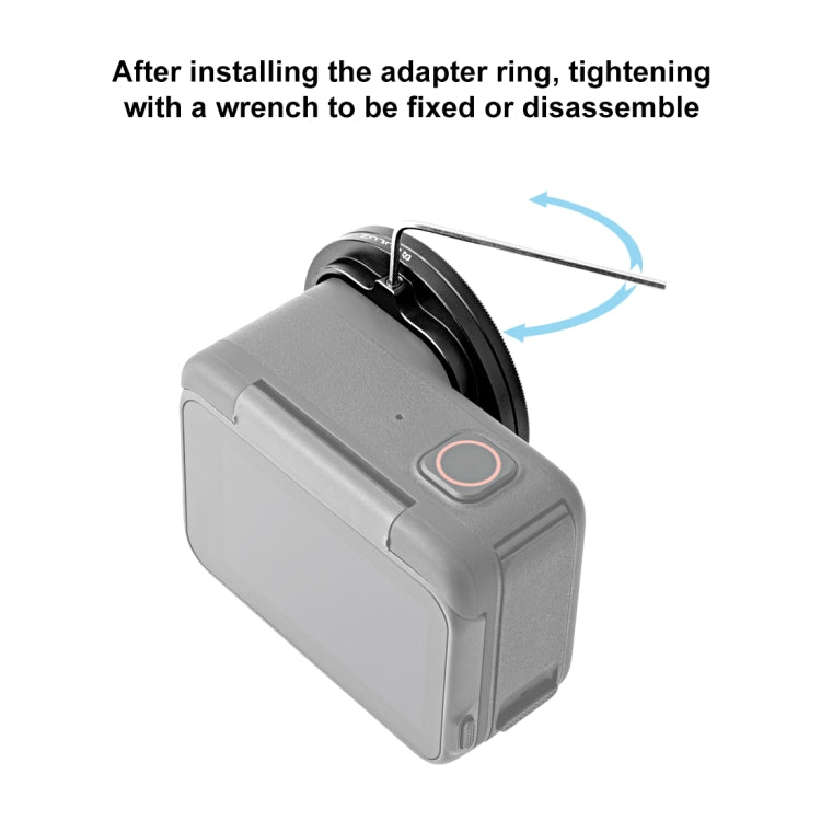 Para Insta360160;Ace160;Pro PULUZ 52mm Anillo adaptador de filtro de lente UV con cubierta de lente, For Insta360 Ace Pro Filter Adapter Ring