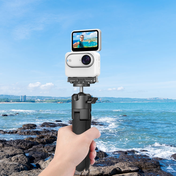 Para Insta360 GO3 PULUZ Soporte de base de liberación rápida de aleación de aluminio magnético, For Insta360 GO3 / GO 3S CNC