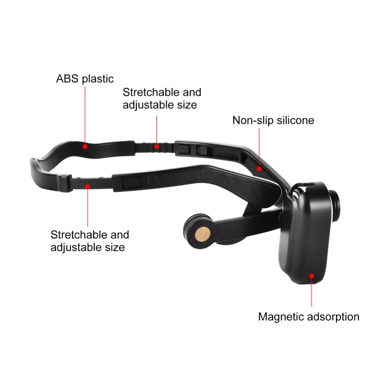 Para Insta360 GO 3 PULUZ Soporte magnético POV Soporte para cabeza, Head Mount