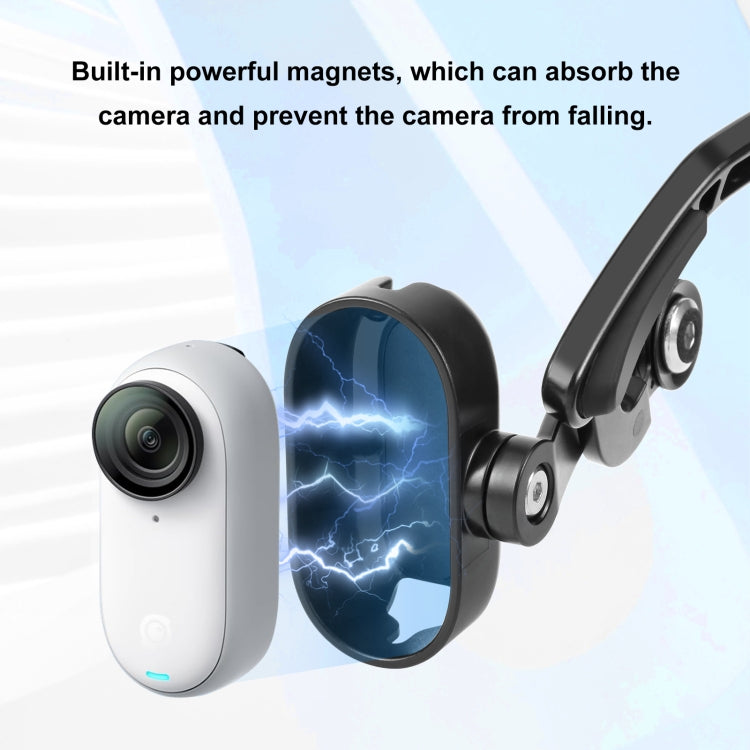 Para Insta360 GO 3 PULUZ Soporte magnético POV Soporte para cabeza, Head Mount