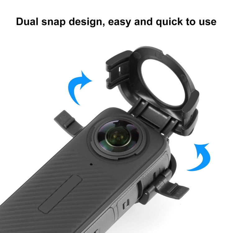 Para Insta360 X4 PULUZ Cubierta protectora protectora de lente a presión, For Insta360 X4