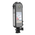 Para Insta360 X4 PULUZ Cold Shoe PC Marco protector de plástico con adaptador de montaje y tornillo, Cold Shoe PC Frame