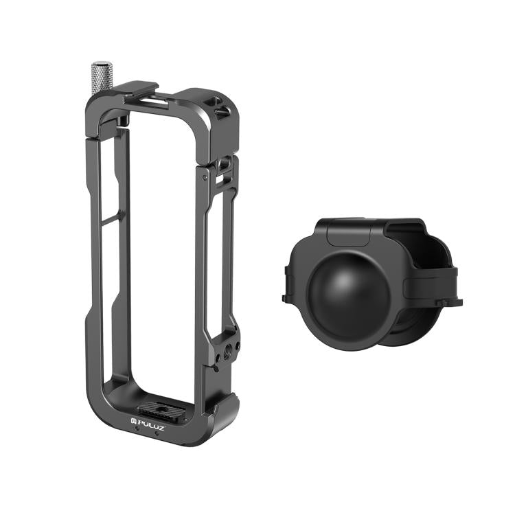 Para Insta360 X4 PULUZ Marco de carcasa protectora de Metal con cubierta de lente, For Insta360 X4