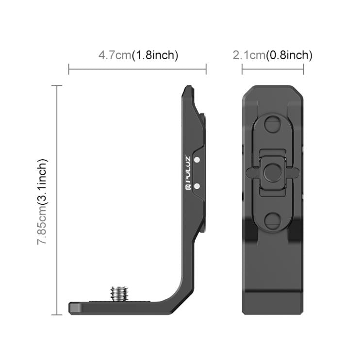 Para Insta360 X4 PULUZ Disparo Horizontal Vertical Soporte L de Metal de liberación rápida, For Insta360 X4 / X5