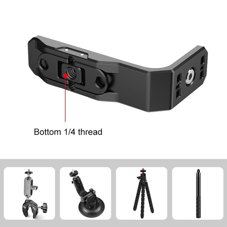 Para Insta360 X4 PULUZ Disparo Horizontal Vertical Soporte L de Metal de liberación rápida, For Insta360 X4 / X5