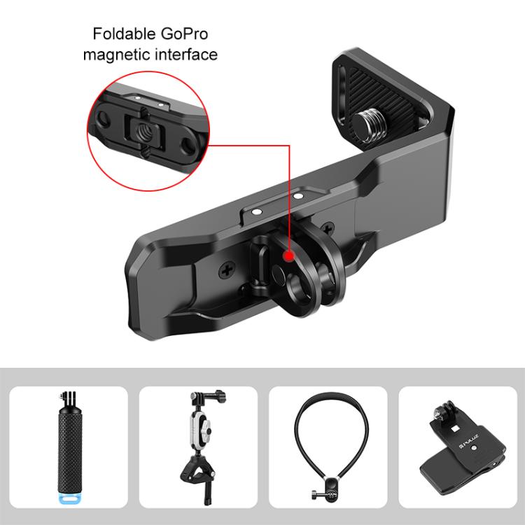 Para Insta360 X4 PULUZ Disparo Horizontal Vertical Soporte L de Metal de liberación rápida, For Insta360 X4 / X5