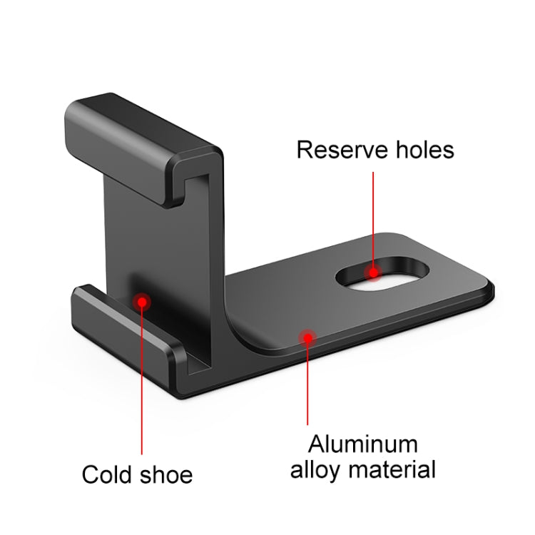 Para Insta360 X4 / X3 / One X2 PULUZ Selfie Stick Soporte de extensión de zapata fría, Cold Shoe Bracket
