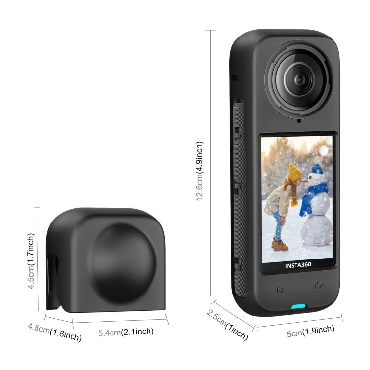 Para Insta360 X4 PULUZ Funda protectora de silicona a prueba de polvo de cuerpo completo, Protective Case