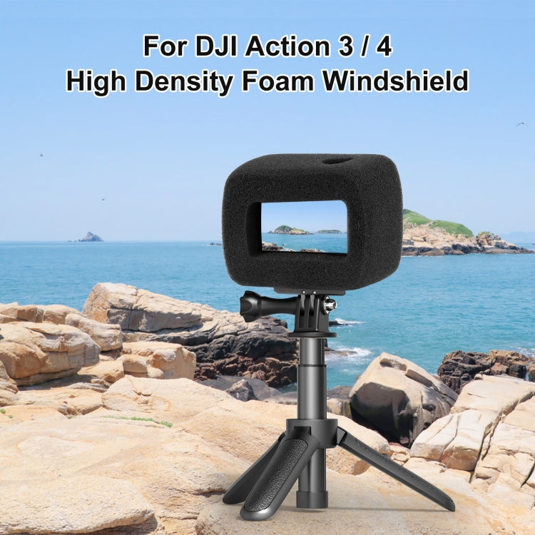Para DJI Osmo Action 4/3 PULUZ Parabrisas de espuma de alta densidad, For DJI Osmo Action 5 Pro / 4 / 3