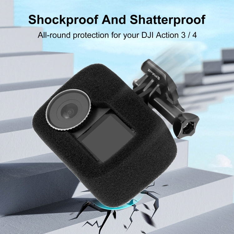 Para DJI Osmo Action 4/3 PULUZ Parabrisas de espuma de alta densidad, For DJI Osmo Action 5 Pro / 4 / 3