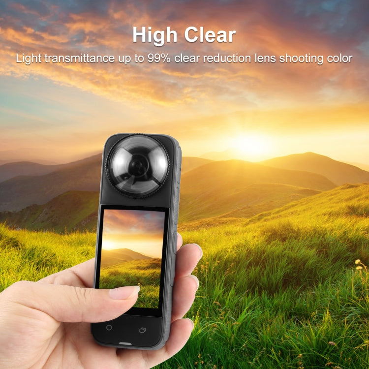 Para Insta360 X4 PULUZ Rotación PC Lente Protector Cubierta protectora, For Insta360 X4 PC Lens Guard