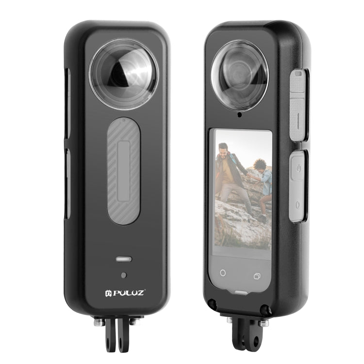 Para Insta360 X4 PULUZ Marco de carcasa protectora de Metal con Protector de lente, Metal Housing Frame