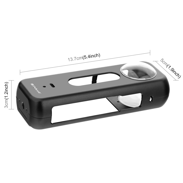 Para Insta360 X4 PULUZ Marco de carcasa protectora de Metal con Protector de lente, Metal Housing Frame