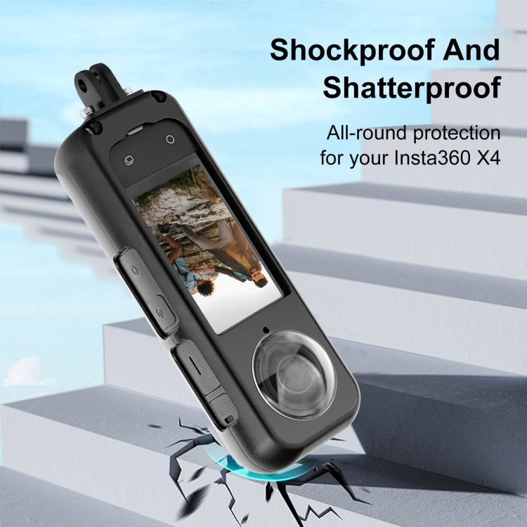 Para Insta360 X4 PULUZ Marco de carcasa protectora de Metal con Protector de lente, Metal Housing Frame