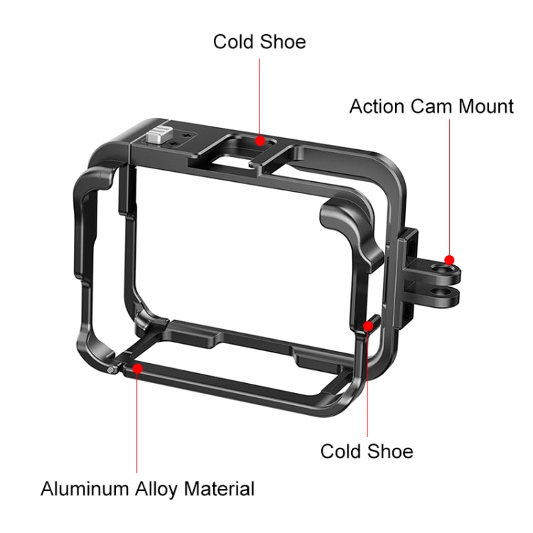 Para Insta360 Ace Pro PULUZ marco adaptador de jaula protectora de Metal, For Insta360 Ace Pro