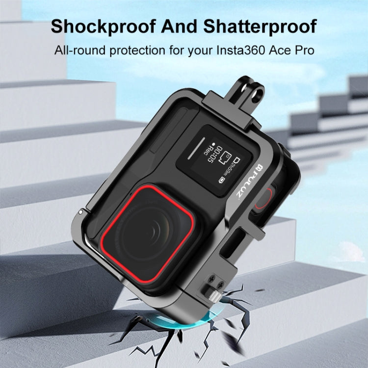 Para Insta360 Ace Pro PULUZ marco adaptador de jaula protectora de Metal, For Insta360 Ace Pro