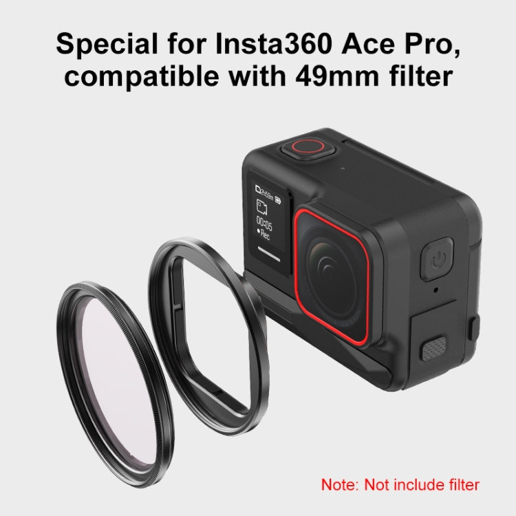 Para Insta360 Ace Pro PULUZ soporte de filtro marco de filtro protector de Metal, For Insta360 Ace Pro