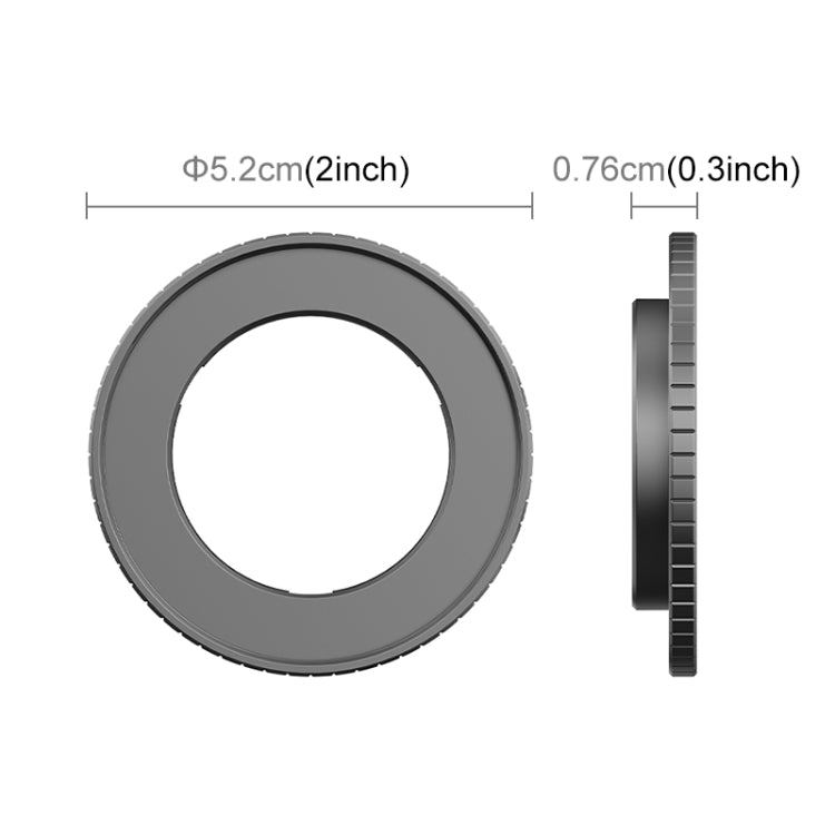 Para DJI Action 4 PULUZ Soporte de filtro Marco de filtro protector de metal, For DJI Action 5 Pro / 4