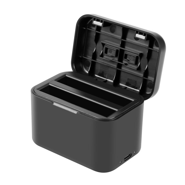 Para Insta360 X4 PULUZ caja de carga de batería y caja de almacenamiento de tarjeta de memoria, Battery Charging Box