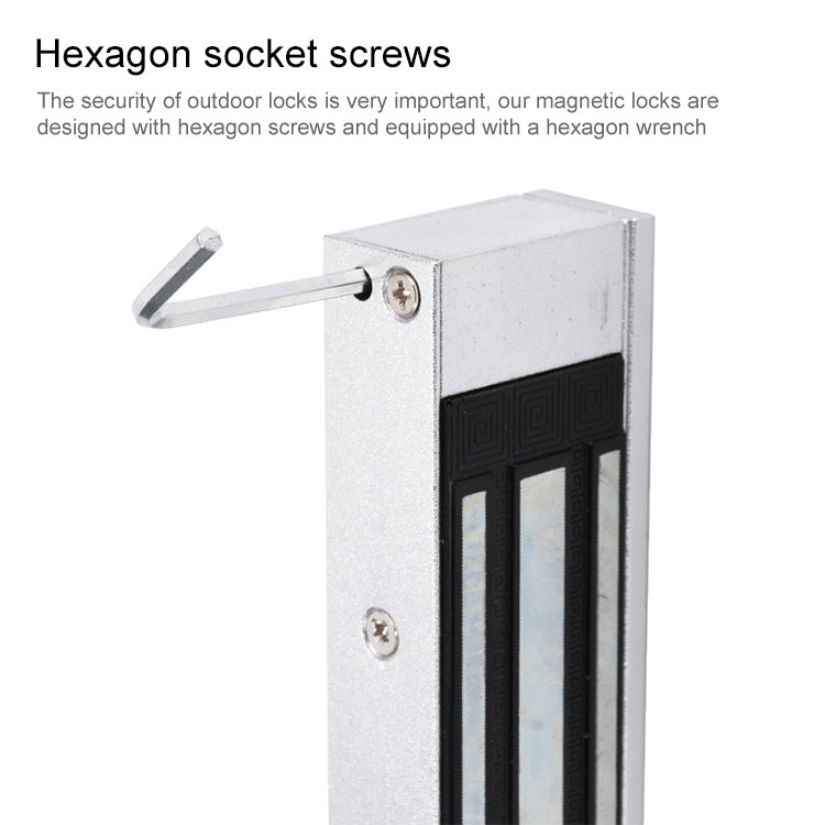 Cerradura magnética de doble puerta YH-180D (300 libras)