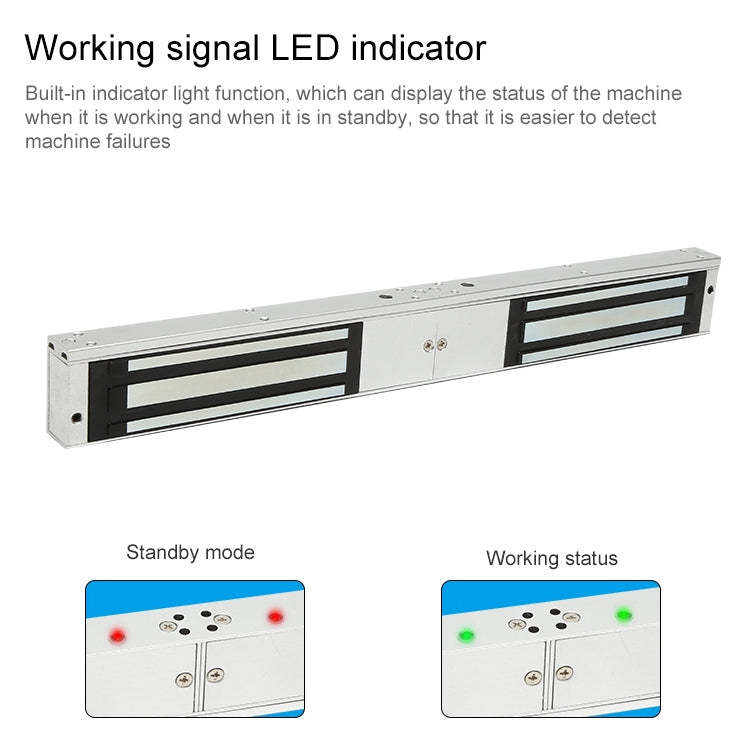 Cerradura magnética de doble puerta YH-280D (600 libras)
