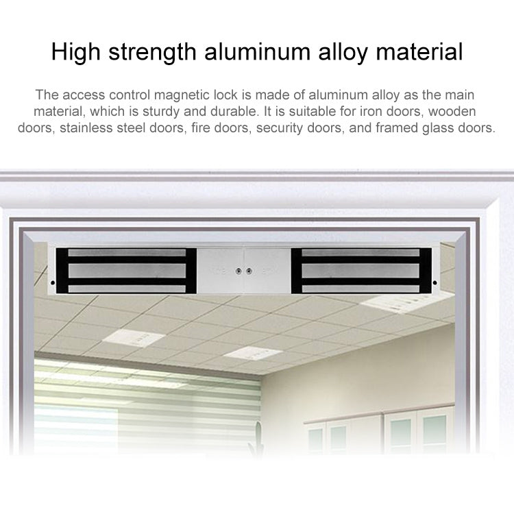 Cerradura magnética de doble puerta YH-280D (600 libras)