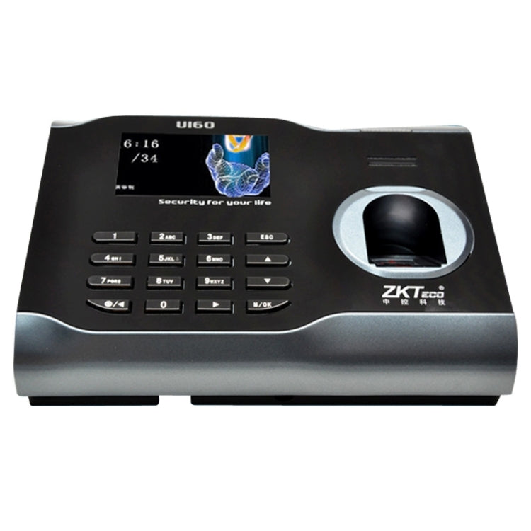 U160 pantalla a Color de 3,0 pulgadas Software ZK tiempo de asistencia de huellas dactilares con TCP/IP, comunicación USB reloj de asistencia de oficina