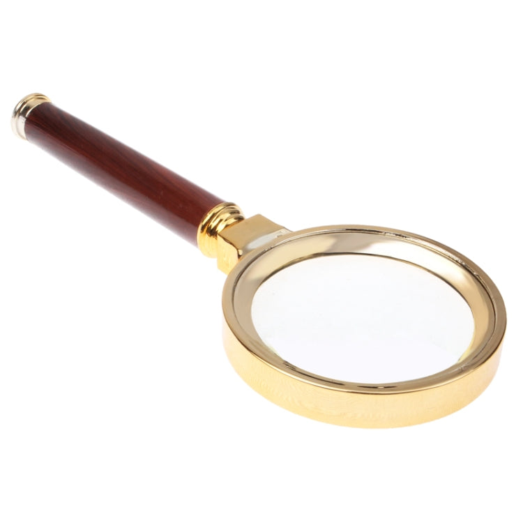 Lupa de mano de 60 mm con mango de madera