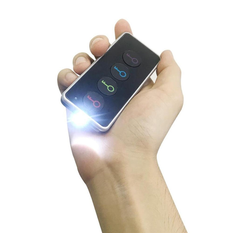 Buscador de llaves inalámbrico remoto inteligente con linterna LED, 1 transmisor RF y 4 receptores, Key Finder