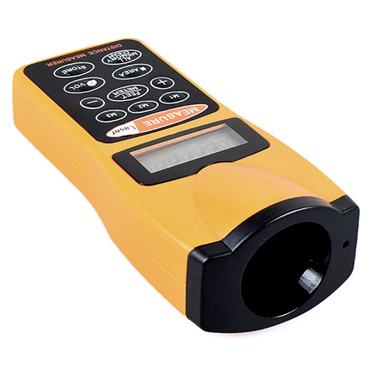 Medidor de distancia ultrasónico LCD de 1,8 pulgadas con punto láser rojo, CP-3007 (1,5-60 pies), CP-3007