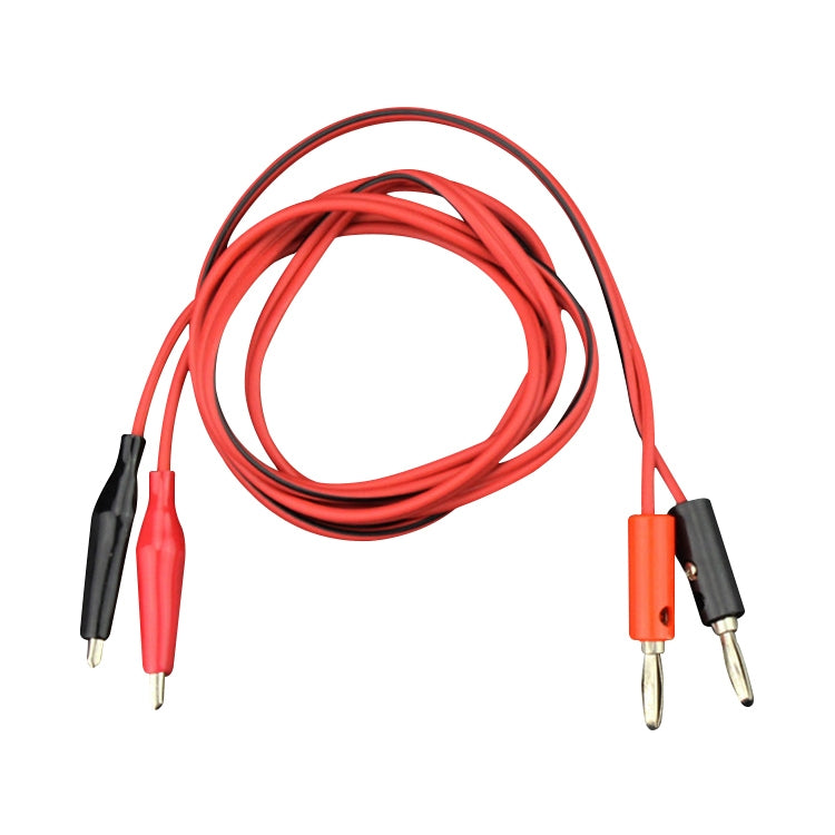 Cable de prueba de cable de conector banana a pinza de cocodrilo, longitud: 1 m