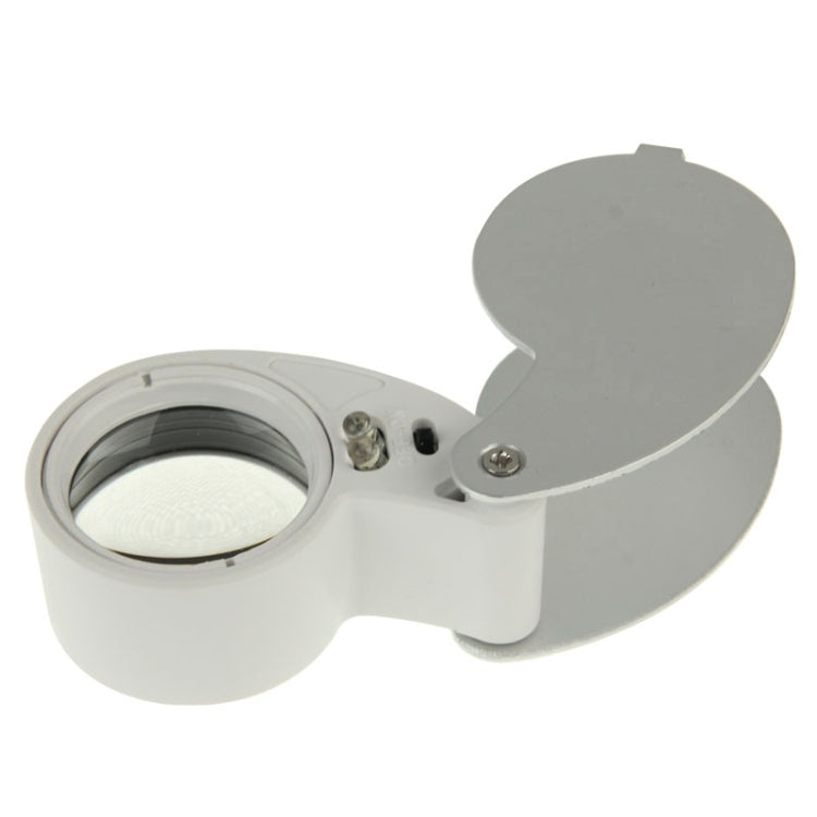Lupa con iluminación LED de 40X-25MM/lupa para joyería, 40X