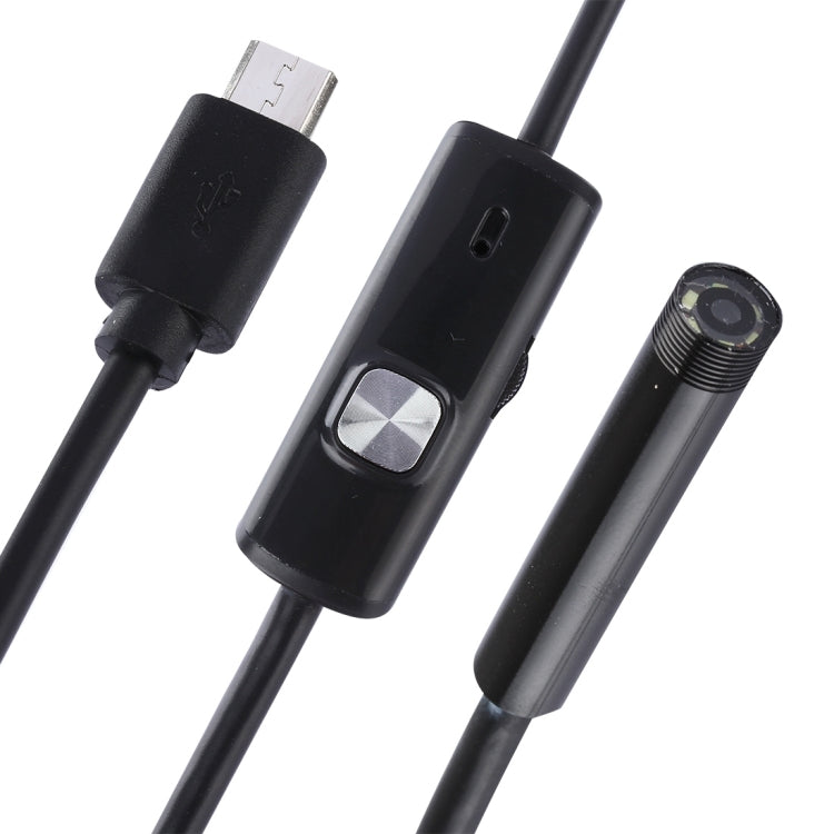 Cámara de inspección de tubo de serpiente con endoscopio micro USB a prueba de agua con 6 LED para teléfono Android OTG, longitud: 5 m, diámetro de lente: 7 mm, 7mm