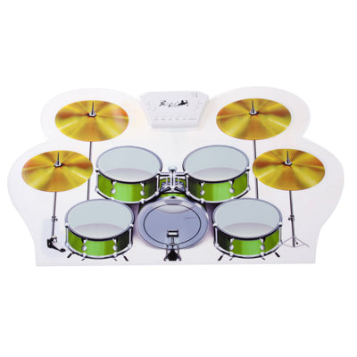 MD-1008 Batería enrollable suave MIDI USB 2.0, tamaño: 46 x 31 cm, Electronic Drum  MD-1008
