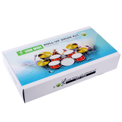 MD-1008 Batería enrollable suave MIDI USB 2.0, tamaño: 46 x 31 cm, Electronic Drum  MD-1008
