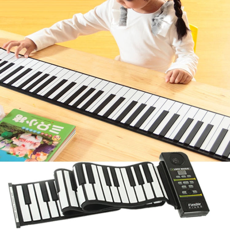 Piano enrollable flexible de silicona MIDI portátil de 88 teclas, teclado: 133 x 14,2 x 0,6 cm, 88 Keys Roll Up Piano