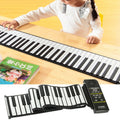Piano enrollable flexible de silicona MIDI portátil de 88 teclas, teclado: 133 x 14,2 x 0,6 cm, 88 Keys Roll Up Piano