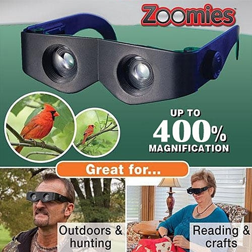Zoomies 400% Aumento Lupa Diadema Lupas Gafas Telescopio, 4X