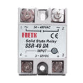 Relé de estado sólido SSR-40DA AC 24-480V para controlador de temperatura PID, entrada: DC 3-32V, SSR-40DA