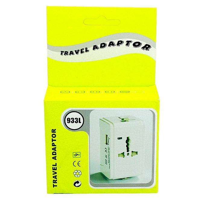 933L 4 en 1 (EU + UK + AU + US Plug) Adaptador de viaje con cargador USB universal
