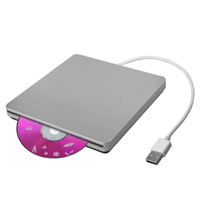 Controlador DVD-RW óptico portátil USB 2.0 con ranura, Plug and Play